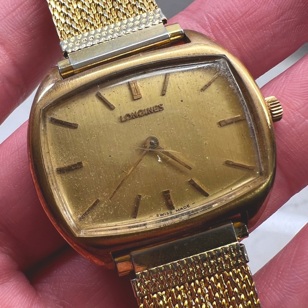 Vintage Longines Watch Men’s Gold Self/Manual Wind